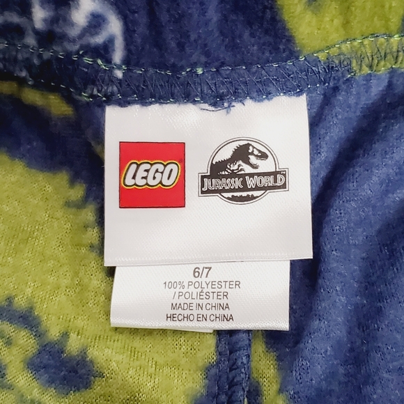 Lego Boys Jurassic World Fleece Pajama Pant - Picture 4 of 5
